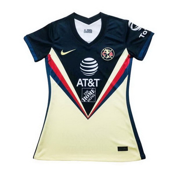 Camiseta Club América Primera Equipación Mujer 2020-2021 Amarillo